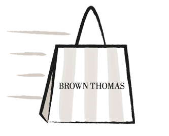 Illustration of a Brown Thomas shopping bag